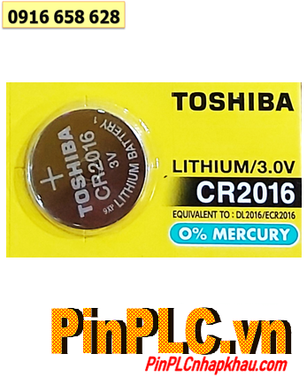 Toshiba CR2016, Pin 3v Lithium Toshiba CR2016 (vỉ 1 viên)